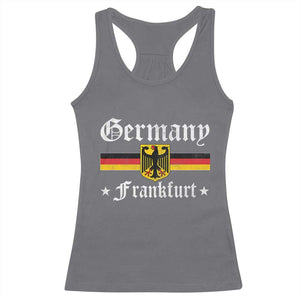 Germany Frankfurt Racerback Tank Top Retro Vintage German Flag Tourist Souvenir Gift TS10 Charcoal Print Your Wear