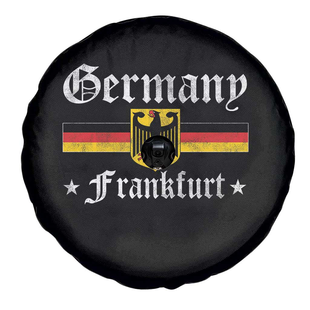 Germany Frankfurt Spare Tire Cover Retro Vintage German Flag Tourist Souvenir Gift TS10 Print Your Wear