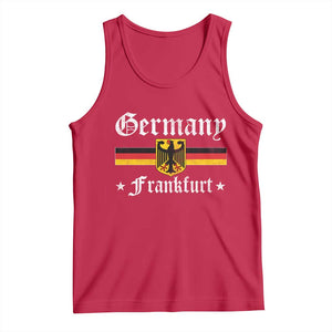 Germany Frankfurt Tank Top Retro Vintage German Flag Tourist Souvenir Gift TS10 Red Print Your Wear