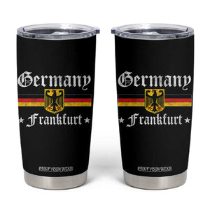 Germany Frankfurt Tumbler Cup Retro Vintage German Flag Tourist Souvenir Gift TS10 Black Print Your Wear