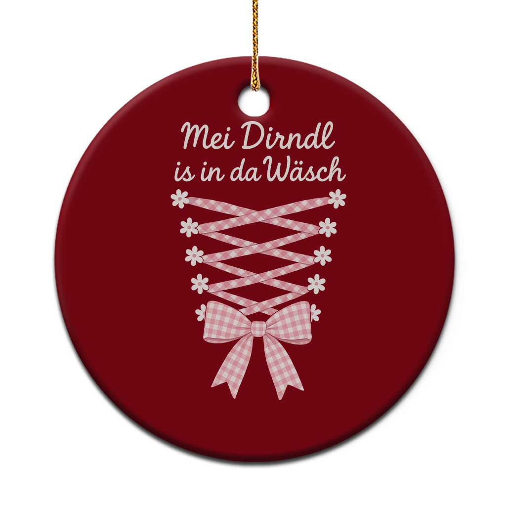Oktoberfest Dirndl Costume Ceramic Ornament Funny German Bavarian Octoberfest Festival TS10 1pc Red Print Your Wear