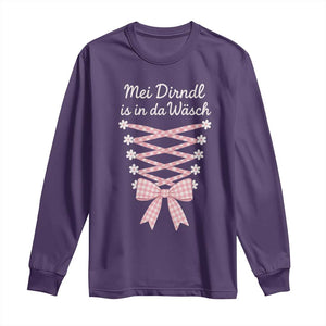 Oktoberfest Dirndl Costume Long Sleeve Shirt Funny German Bavarian Octoberfest Festival TS10 Purple Print Your Wear