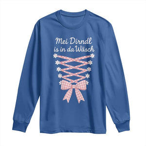 Oktoberfest Dirndl Costume Long Sleeve Shirt Funny German Bavarian Octoberfest Festival TS10 Royal Blue Print Your Wear