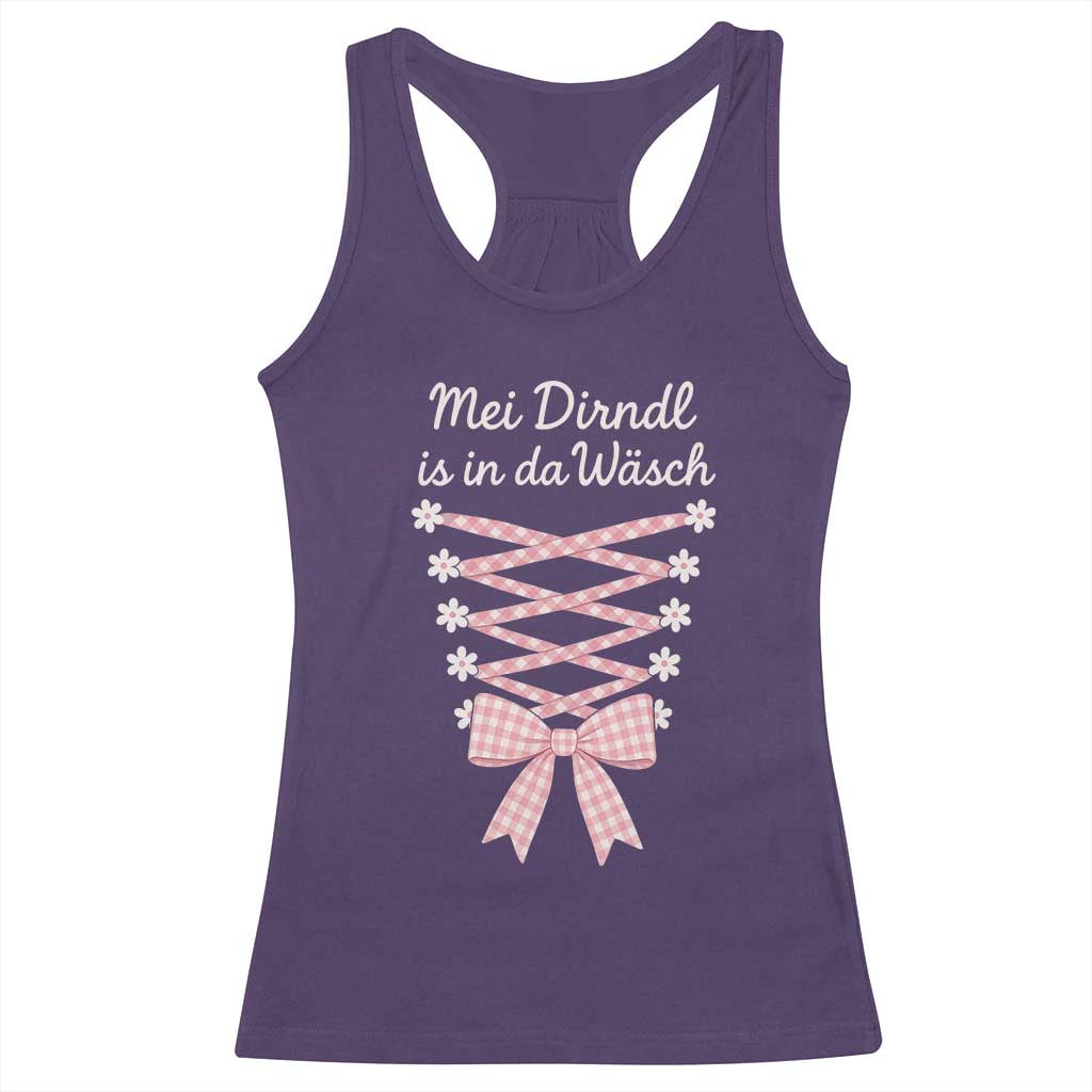 Oktoberfest Dirndl Costume Racerback Tank Top Funny German Bavarian Octoberfest Festival TS10 Purple Print Your Wear
