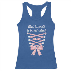 Oktoberfest Dirndl Costume Racerback Tank Top Funny German Bavarian Octoberfest Festival TS10 Royal Blue Print Your Wear