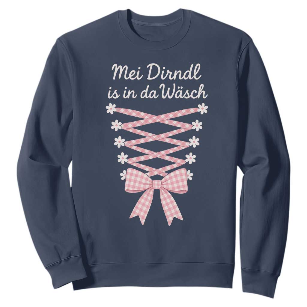 Oktoberfest Dirndl Costume Sweatshirt Funny German Bavarian Octoberfest Festival TS10 Navy Print Your Wear