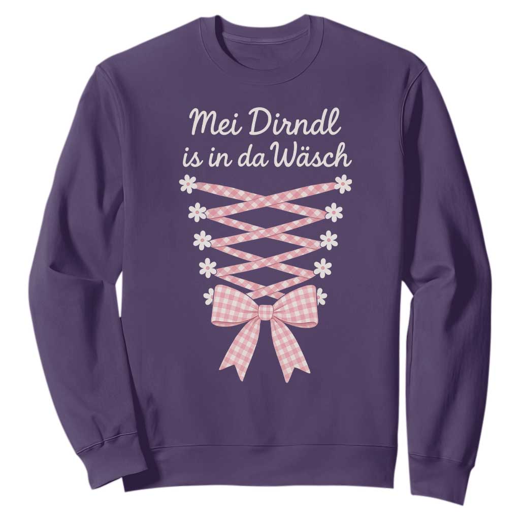 Oktoberfest Dirndl Costume Sweatshirt Funny German Bavarian Octoberfest Festival TS10 Purple Print Your Wear