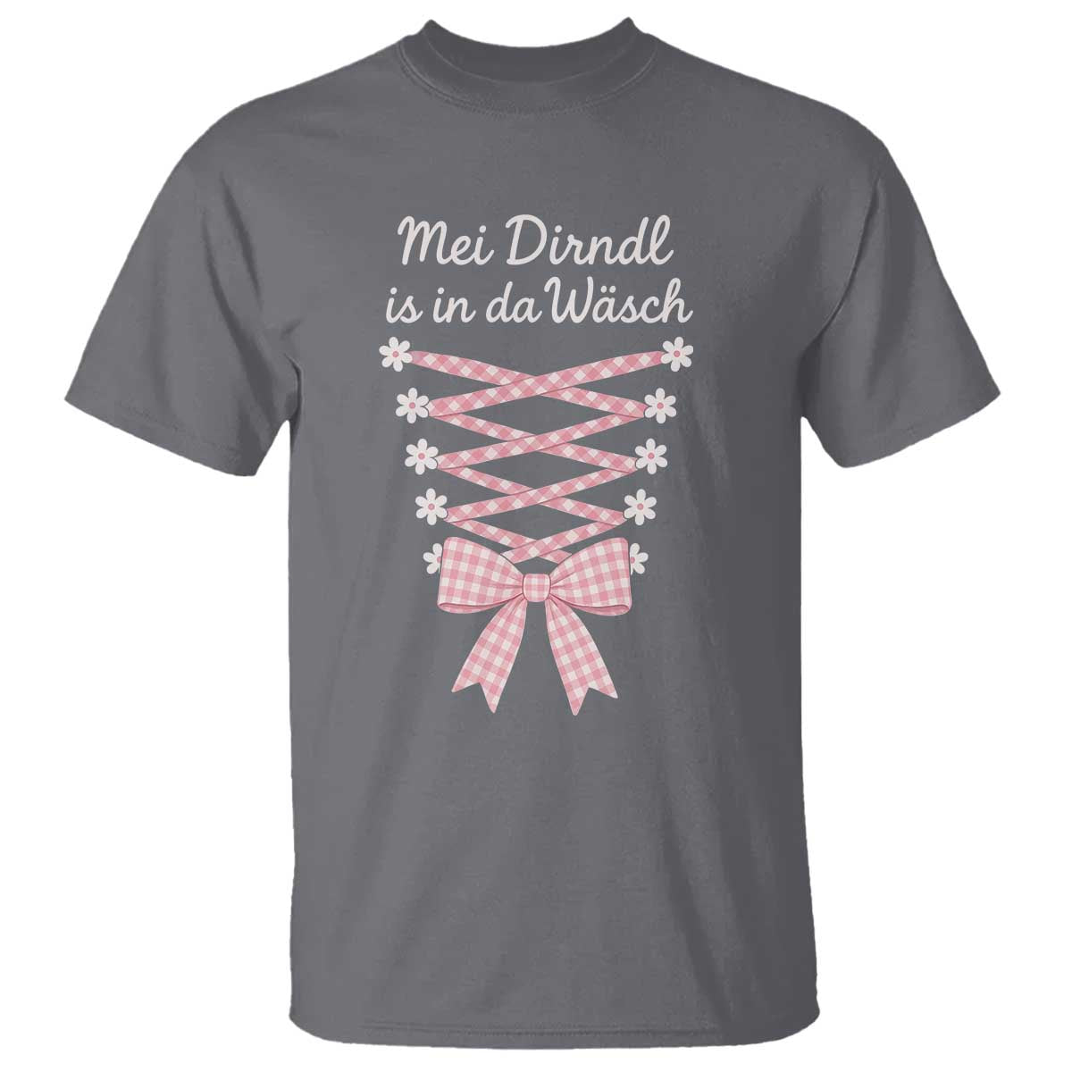 Oktoberfest Dirndl Costume T Shirt Funny German Bavarian Octoberfest Festival TS10 Charcoal Print Your Wear