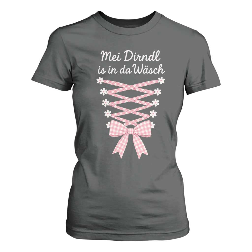 Oktoberfest Dirndl Costume T Shirt For Women Funny German Bavarian Octoberfest Festival TS10 Dark Heather Print Your Wear