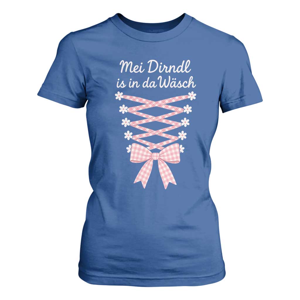 Oktoberfest Dirndl Costume T Shirt For Women Funny German Bavarian Octoberfest Festival TS10 Royal Blue Print Your Wear