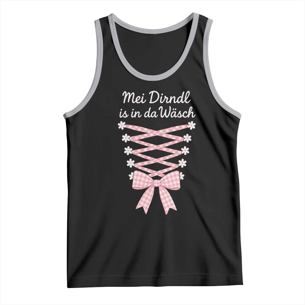 Oktoberfest Dirndl Costume Tank Top Funny German Bavarian Octoberfest Festival TS10 Black Athletic Heather Print Your Wear