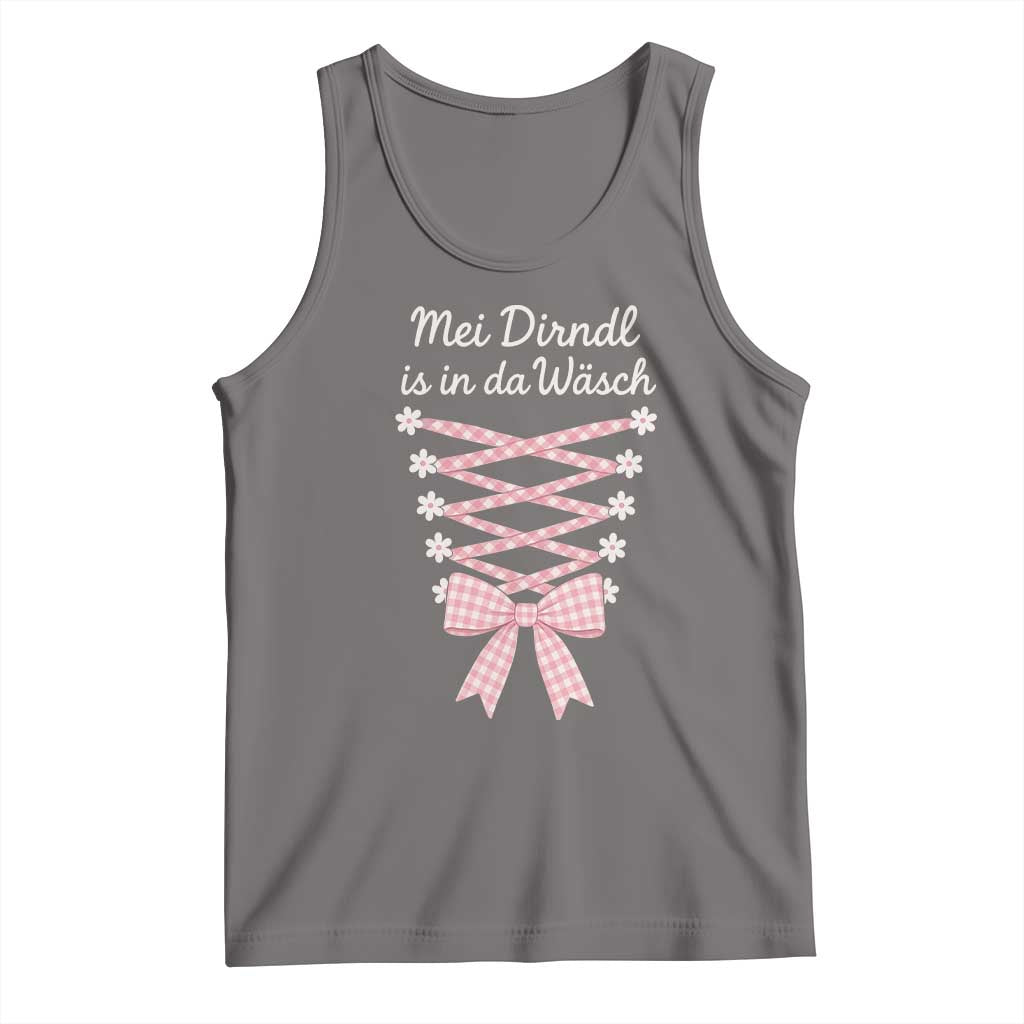 Oktoberfest Dirndl Costume Tank Top Funny German Bavarian Octoberfest Festival TS10 Deep Heather Print Your Wear