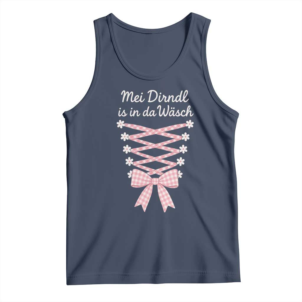Oktoberfest Dirndl Costume Tank Top Funny German Bavarian Octoberfest Festival TS10 Navy Print Your Wear