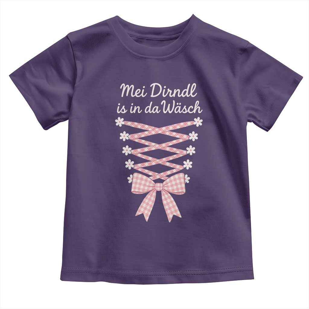 Oktoberfest Dirndl Costume Toddler T Shirt Funny German Bavarian Octoberfest Festival TS10 Purple Print Your Wear