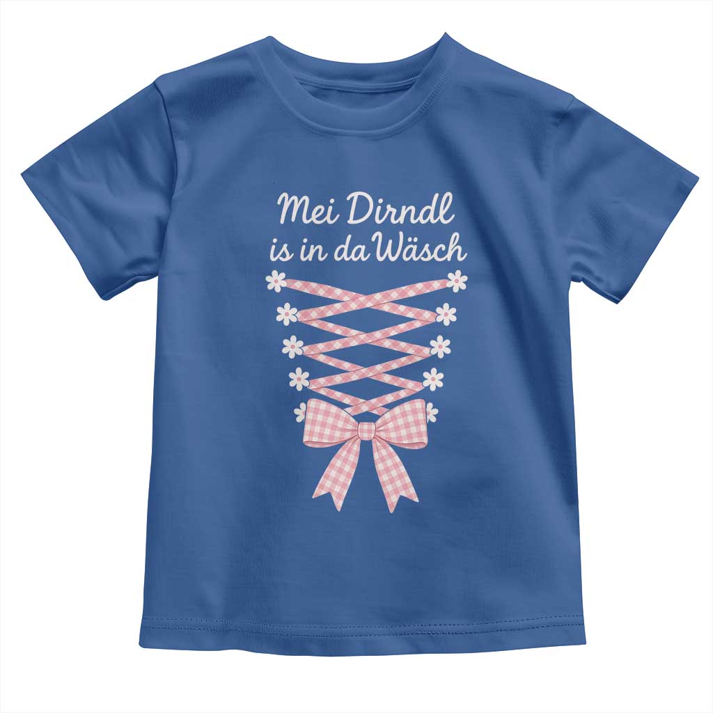 Oktoberfest Dirndl Costume Toddler T Shirt Funny German Bavarian Octoberfest Festival TS10 Royal Blue Print Your Wear