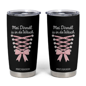 Oktoberfest Dirndl Costume Tumbler Cup Funny German Bavarian Octoberfest Festival TS10 Black Print Your Wear