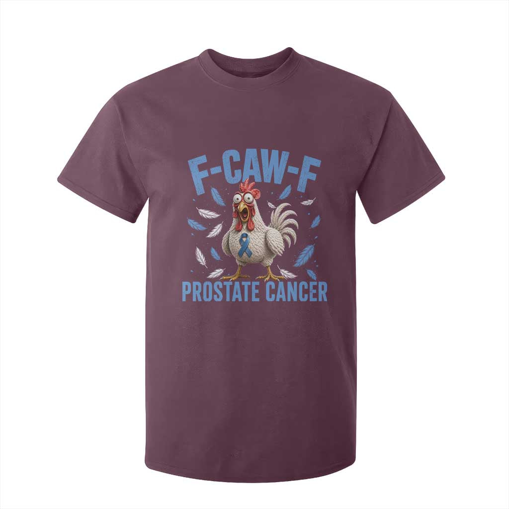 F-Caw-F Prostate Cancer Awareness Chicken T Shirt For Kid Funny Blue Ribbon Support