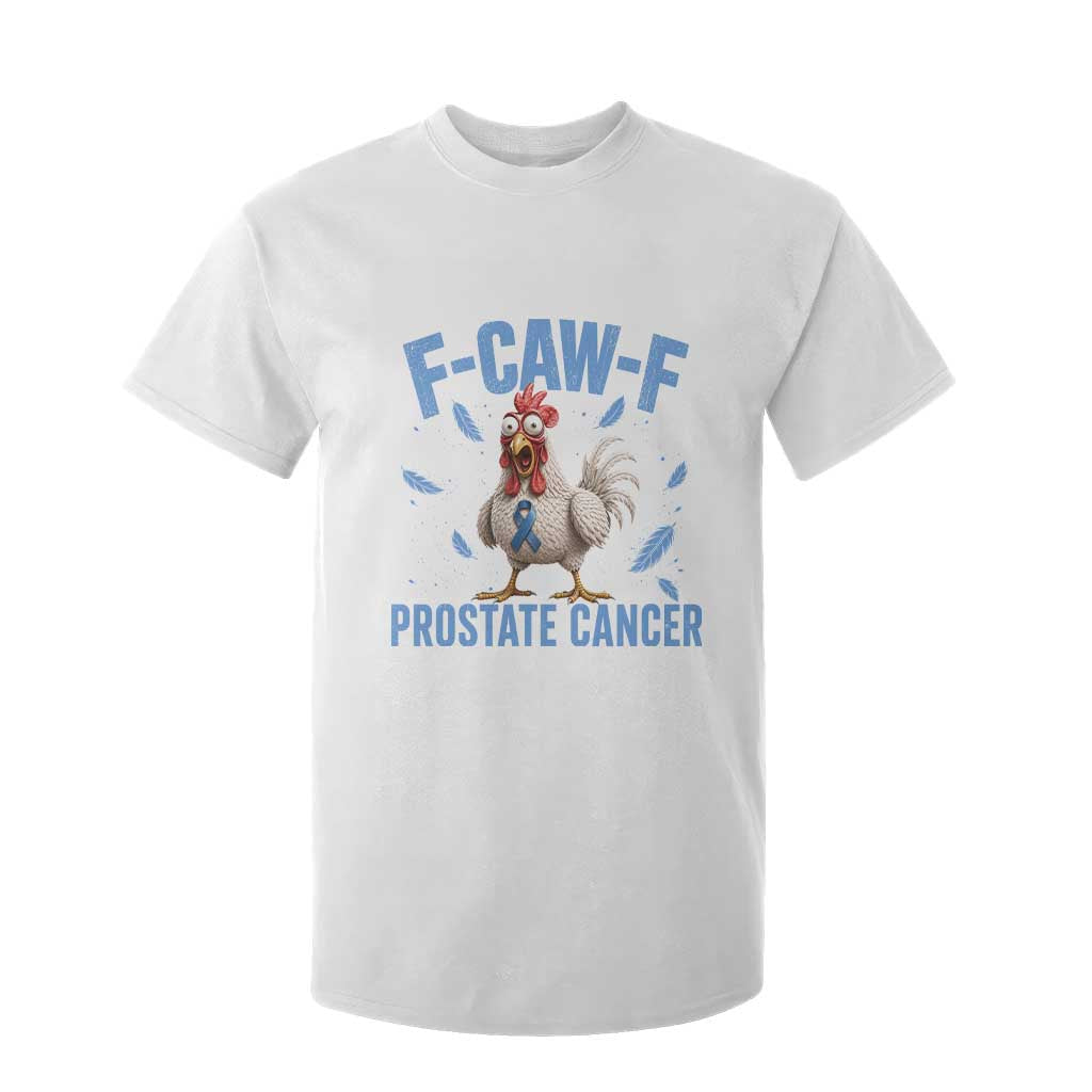 F-Caw-F Prostate Cancer Awareness Chicken T Shirt For Kid Funny Blue Ribbon Support