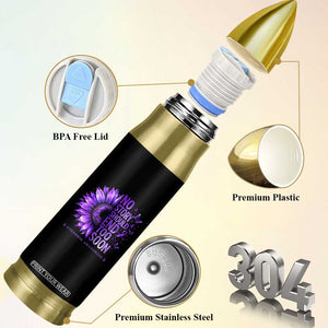 No Story Should End Too Soon Purple Sunflower Overdose Awareness Bullet Tumbler