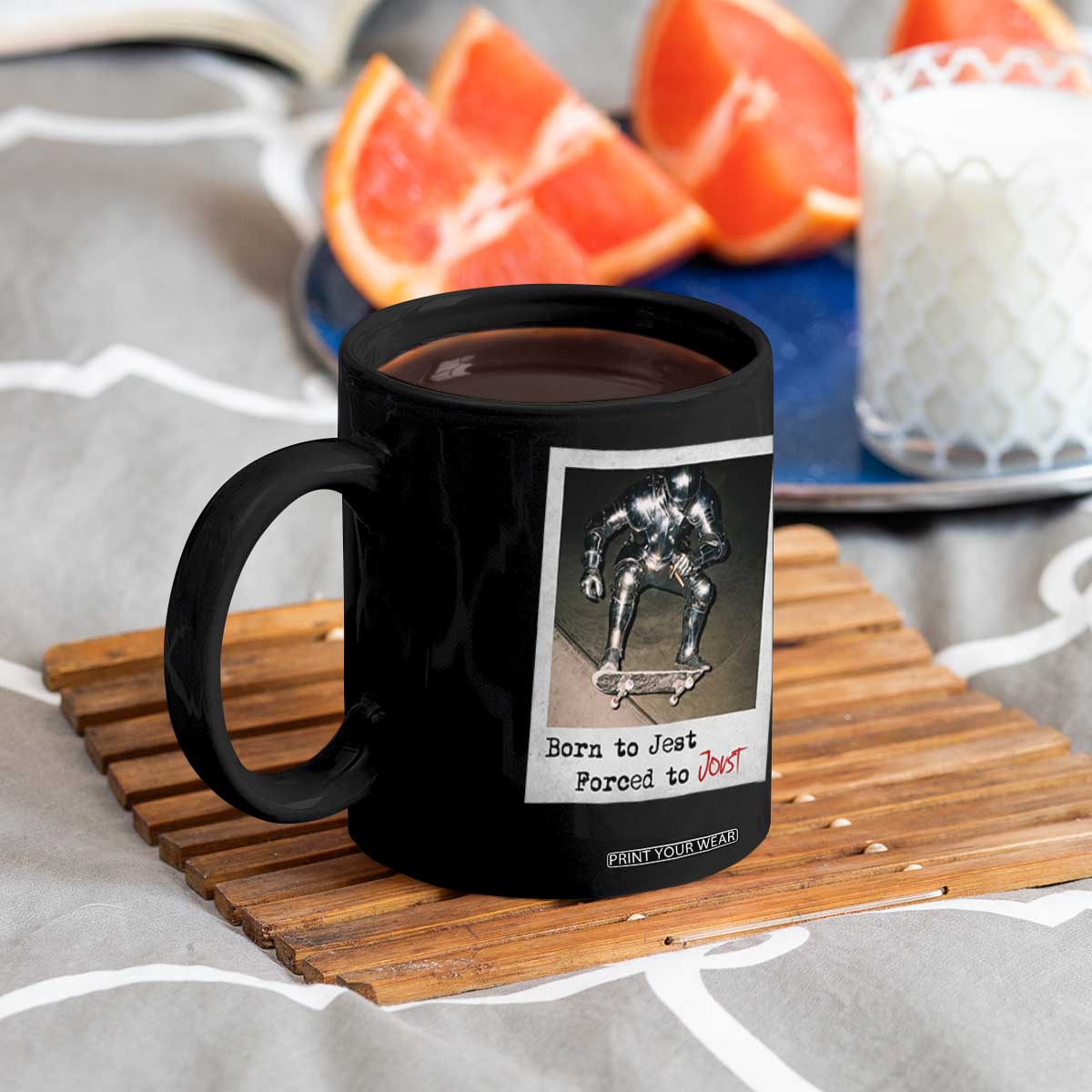 Knights Meme Coffee Mug Born to Jest Forced to Joust TS10 Print Your Wear