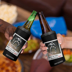 Knights Meme 4 in 1 Can Cooler Tumbler Born to Jest Forced to Joust TS10 Print Your Wear