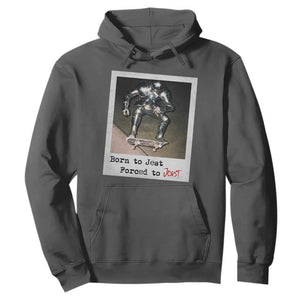 Knights Meme Hoodie Born to Jest Forced to Joust TS10 Dark Heather Print Your Wear