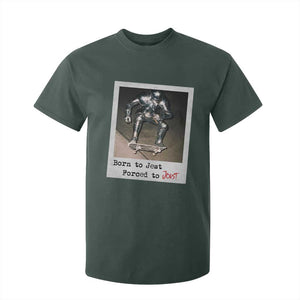 Knights Meme T Shirt For Kid Born to Jest Forced to Joust TS10 Dark Forest Green Print Your Wear