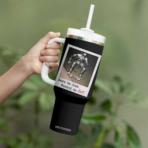 Knights Meme Tumbler With Handle Born to Jest Forced to Joust TS10 Print Your Wear
