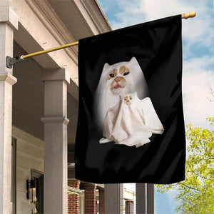 Funny Halloween Ghost Cat Meme Garden Flag TS10 Print Your Wear
