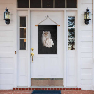 Funny Halloween Ghost Cat Meme Garden Flag TS10 Print Your Wear