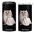 Funny Halloween Ghost Cat Meme 4 in 1 Can Cooler Tumbler TS10 One Size: 16 oz Black Print Your Wear