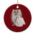 Funny Halloween Ghost Cat Meme Ceramic Ornament TS10 1pc Red Print Your Wear