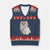 Funny Halloween Ghost Cat Meme V-Neck Knit Sweater Vest TS10 Navy Red Print Your Wear