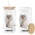 Funny Halloween Ghost Cat Meme Glass Can TS10 Print Your Wear