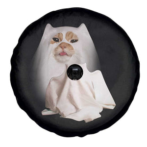 Funny Halloween Ghost Cat Meme Spare Tire Cover TS10 Print Your Wear