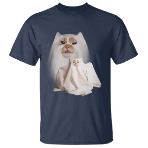 Funny Halloween Ghost Cat Meme T Shirt TS10 Navy Print Your Wear