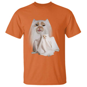 Funny Halloween Ghost Cat Meme T Shirt TS10 Orange Print Your Wear
