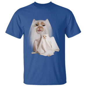 Funny Halloween Ghost Cat Meme T Shirt TS10 Royal Blue Print Your Wear