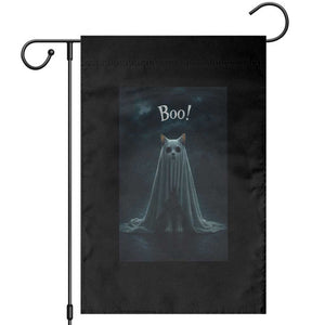 Cat Halloween Garden Flag Spooky Season Ghost Kitten Haunted Mansion TS10 Black Print Your Wear