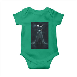 Cat Halloween Baby Onesie Spooky Season Ghost Kitten Haunted Mansion TS10 Irish Green Print Your Wear