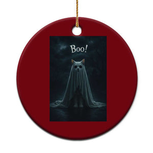 Cat Halloween Ceramic Ornament Spooky Season Ghost Kitten Haunted Mansion TS10 1pc Red Print Your Wear