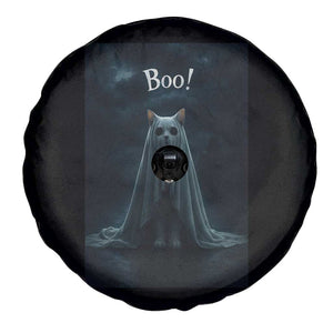 Cat Halloween Spare Tire Cover Spooky Season Ghost Kitten Haunted Mansion TS10 Print Your Wear