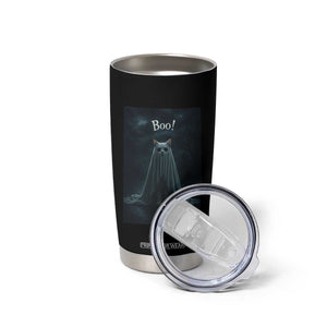 Cat Halloween Tumbler Cup Spooky Season Ghost Kitten Haunted Mansion TS10 Print Your Wear