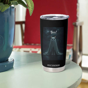 Cat Halloween Tumbler Cup Spooky Season Ghost Kitten Haunted Mansion TS10 Print Your Wear