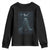 Cat Halloween Youth Sweatshirt Spooky Season Ghost Kitten Haunted Mansion TS10 Black Print Your Wear