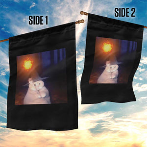 Wizard Cat Garden Flag Weird Funny Retro Halloween Orange Cat Meme TS10 Print Your Wear