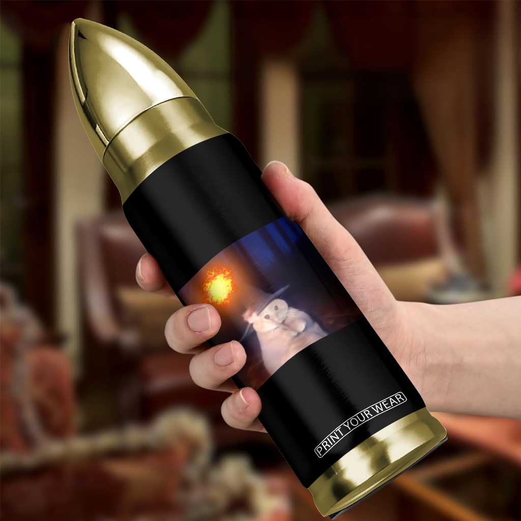 Wizard Cat Bullet Tumbler Weird Funny Retro Halloween Orange Cat Meme TS10 Print Your Wear