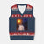 Wizard Cat V-Neck Knit Sweater Vest Weird Funny Retro Halloween Orange Cat Meme TS10 Navy Red Print Your Wear