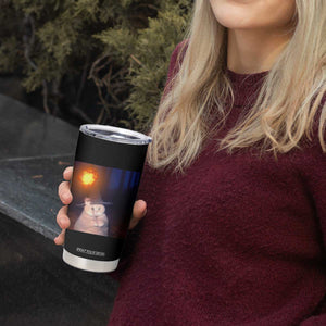 Wizard Cat Tumbler Cup Weird Funny Retro Halloween Orange Cat Meme TS10 Print Your Wear