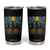 Cat Starry Night Tumbler Cup Funny Cat Lover Gifts Halloween Van Gogh TS10 Black Print Your Wear